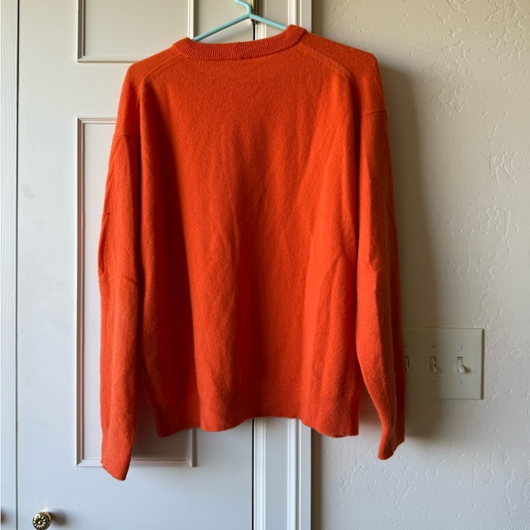 LAFAYETTE 148 NEW YORK Cashmere Sweater - Ember Orange Size L - Picture 9 of 9